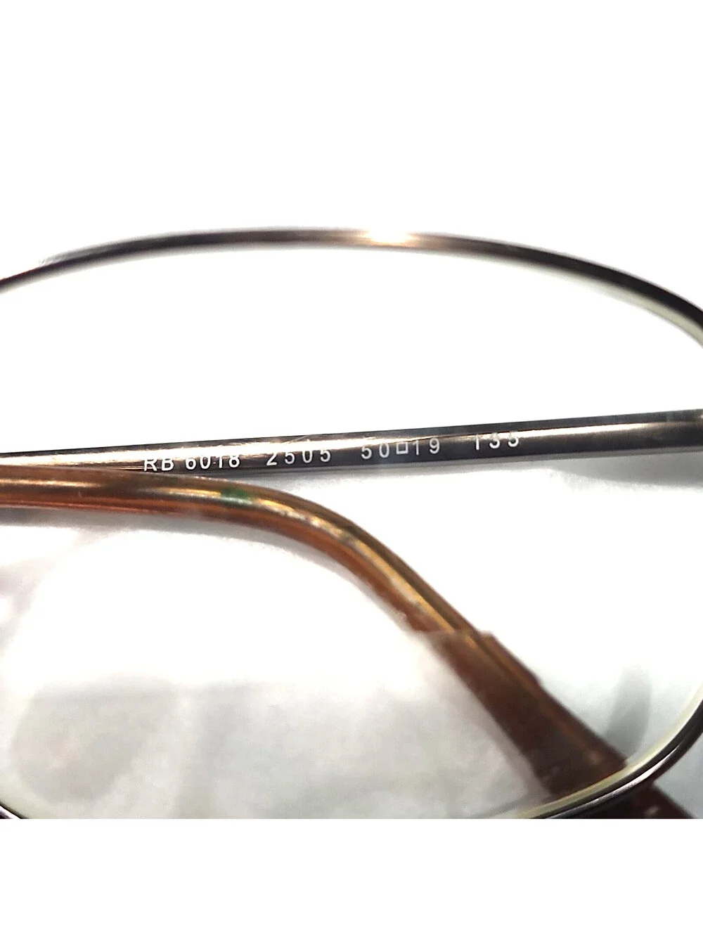 Ray Ban RB6018 2505 Gunmetal Oval Eyeglasses 50-19 135